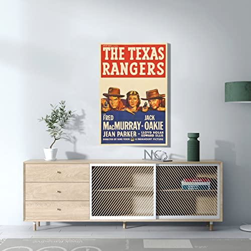 Tableau Décoratif the Texas Rangers Poster Cinéma Rétro 60x90cm