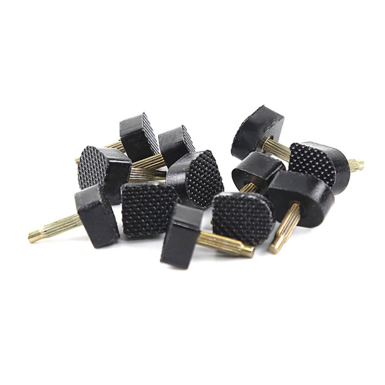 PACKOVE High Heel Tips Replacement Caps 30 Pairs/pack Tpu and Iron Heel Studs Easy to Install Repair Cracked Heels Comfortable Walk