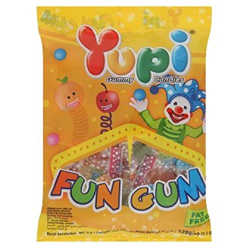 Yupi Gummy Candies 120g (Fun Gum, 6 Packs)