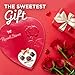 RUSSELL STOVER Valentine's Day Red Foil Heart Assorted Milk & Dark Chocolate Gift Box, 5.1 oz. (9 pieces)