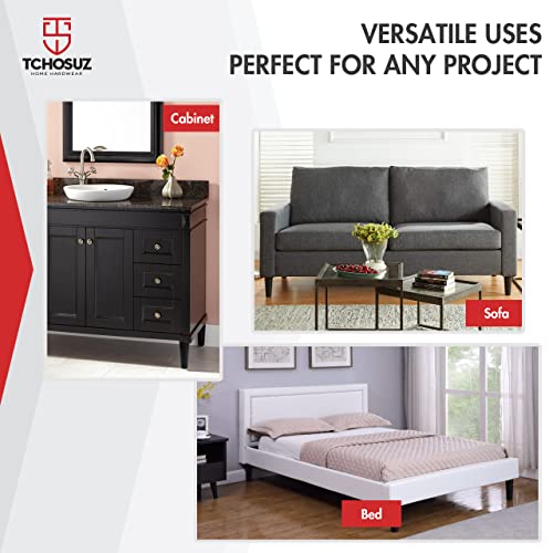 TCHOSUZ 2 inch / 5cm Plastic Furniture Legs - Image 2