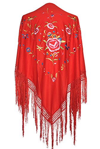 Foulard de danse flamenco rouge pour vos soirées andalouses et spectacles