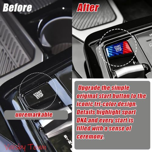 Image of Car Interior Accessories Engine Start Stop Push Button Cover Compatible with BMW X3 5 Series 2025-2026