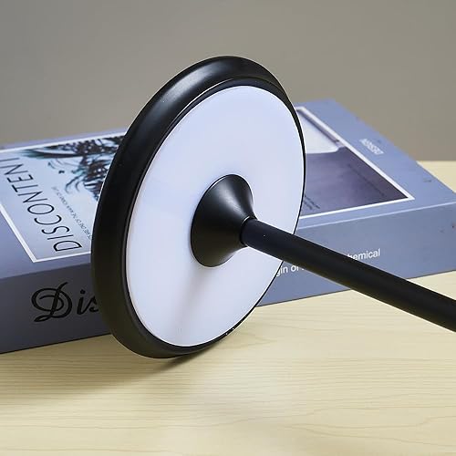 Miniatura 5 de Moderno restaurante creativo bar lámpara de mesa cuidado de los ojos lámpara de mesa lámpara de noche táctil USB recargable lámpara de noche negro