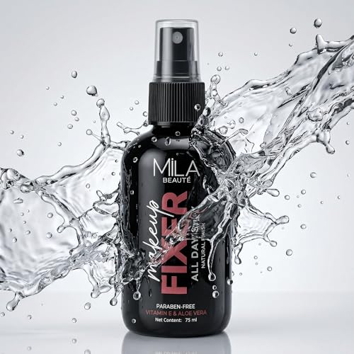 Image of Mila Beaute Makeup Fixer I Smooth Matte Finish I Non Sticky & Long Lasting I Hydrating with Aloe Vera and Vitamin E-15ML