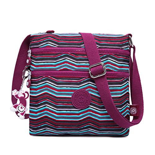 bolsas transversal feminina, bolsa leve para uso diário, bolsa de ombro de nylon de moda padronizar-4