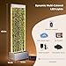 Jocoevol Bubble Wall Waterfall Fountain, Acrylic Indoor Floor Standing Water Wall with Changing LED Color Lights Remote Control, 64