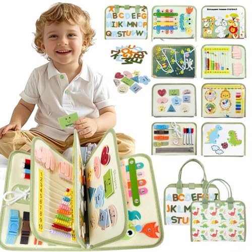 Aurasys Toddler Busy Board for 1 2 3 4 Year Old -...