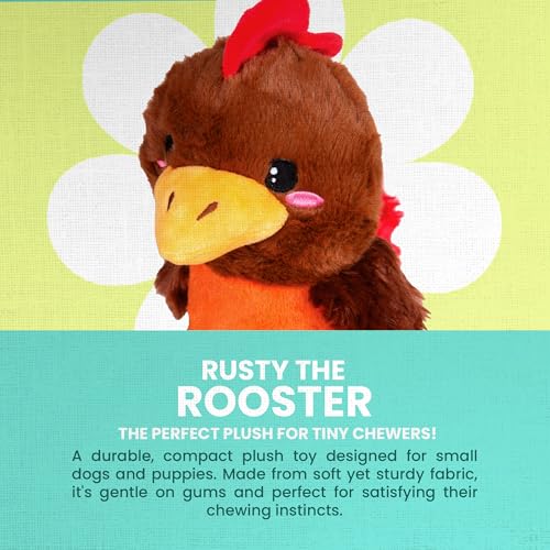 Juguete de Peluche Rusty el Gallo para Perros miniatura 2