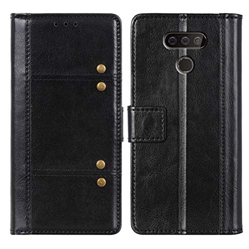 UKDANDANWEI Capa para LG Harmony 4, elegante capa flip de couro PU com compartimentos para cartão, f