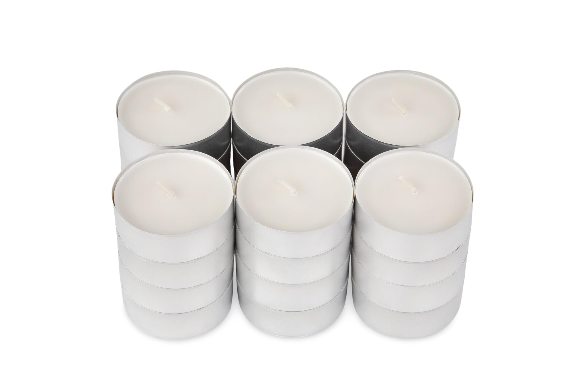 Glimma 24 Maxi Tea Lights 9 Hours Burn Time White