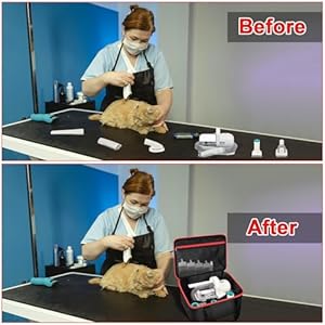 Pet Grooming Supplies Organizer for Neabot for Neakasa P1 Pro Pet Grooming Kit  Vacuum Suction Dogs Cats Hair Storage Bag for Grooming Tools Clippers Cleaning Brush Trimmer Nozzle Head box Only  Cucciolini Doodles Pet grooming supplies organizer for neabot for neakasa p1 pro pet grooming kit  vacuum suction dogs cats hair storage bag for grooming tools clippers cleaning brush trimmer nozzle head  box only   cucciolini doodles