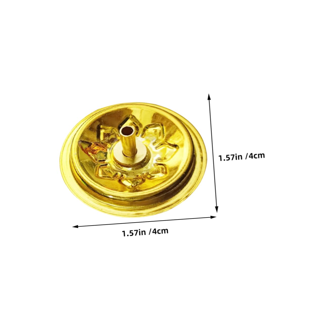 5 Pièces Mèche de Lampe à Huile en Aluminium Or, Accessoire Portable et Polyvalent pour Cérémonies de Bougies et Temples