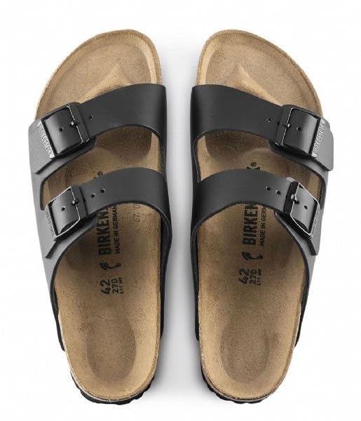 Image of Birkenstock Women's Arizona SFB Open Toe Sandals, Black, US 7.5