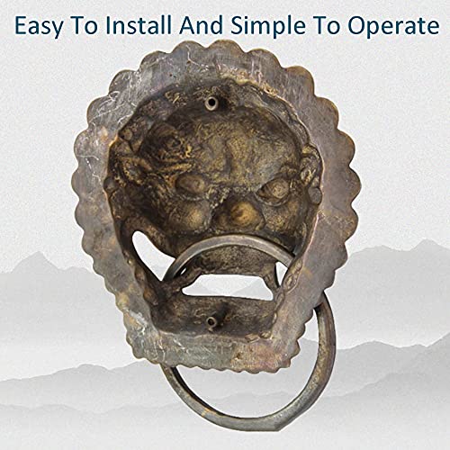 Llamador de puerta vintage para sustituir herrajes antiguos con elegancia rústica 5
