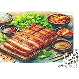 Gourmet-Dinner 1000 Teile Puzzle für Erwachsene Umweltfreundliches Papier Rätsel Genuss Illustration Gesellschaftsspiel 70x50cm/1000pcs