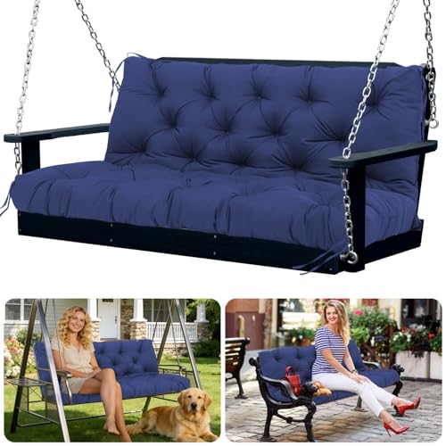 SXBFHGH Swing Cushions 3 Seater Replacement Waterproof Outdoor Porch Swing