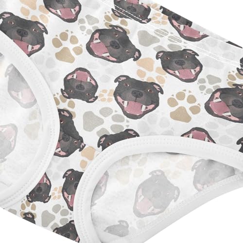 Girls' Underwear Staffordshire Bull Terrier Dog Cotton Stretch Comfort Toddler Panties4