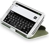 STILGUT UltraSlim Hülle V2, Tasche mit Stand- & Präsentationsfunktion für Samsung Galaxy Note II, weiß