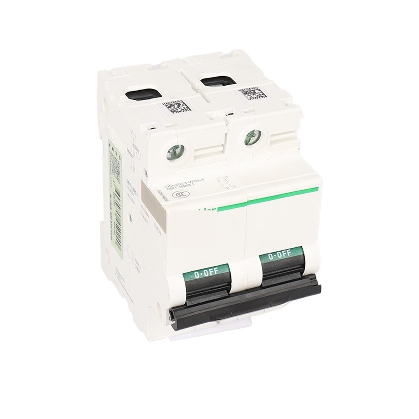 Disjoncteur de petit rail C120H courbe D 100A bipolaire pour tableau électrique