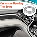 QZTYTY Car Interior Trim Strips, Car Door Trim, 32.8ft /10M Flexible Trim with Installing Tool, Automobile Molding Line Accessories for Door Panel Gap Instrument Panel (Electrosilvering)