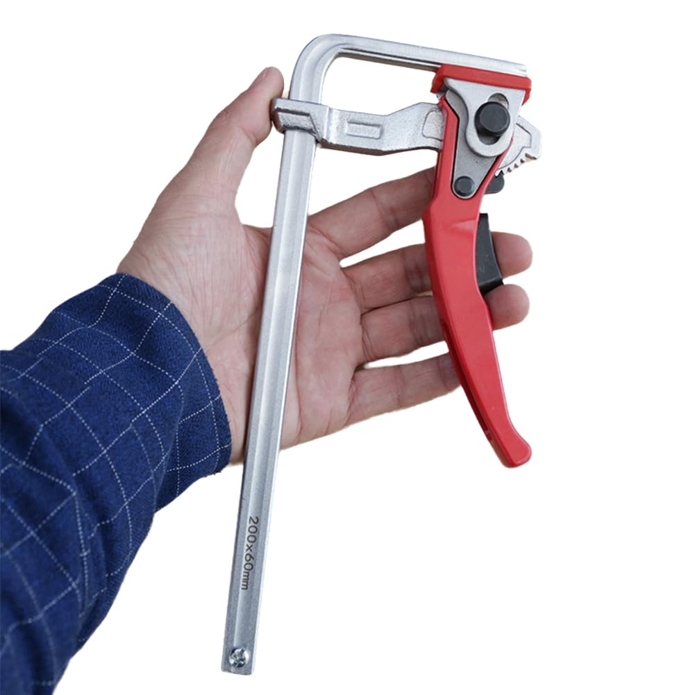 Littimoon Quick Ratchet Track Clamps Woodworking Track Clamps for Sanding, Cutting Ratchet Track Clamp