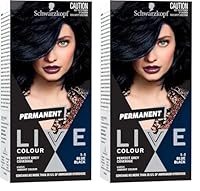 Schwarzkopf LIVE Colour Permanent 1.1 Blue Black (Pack of 2)