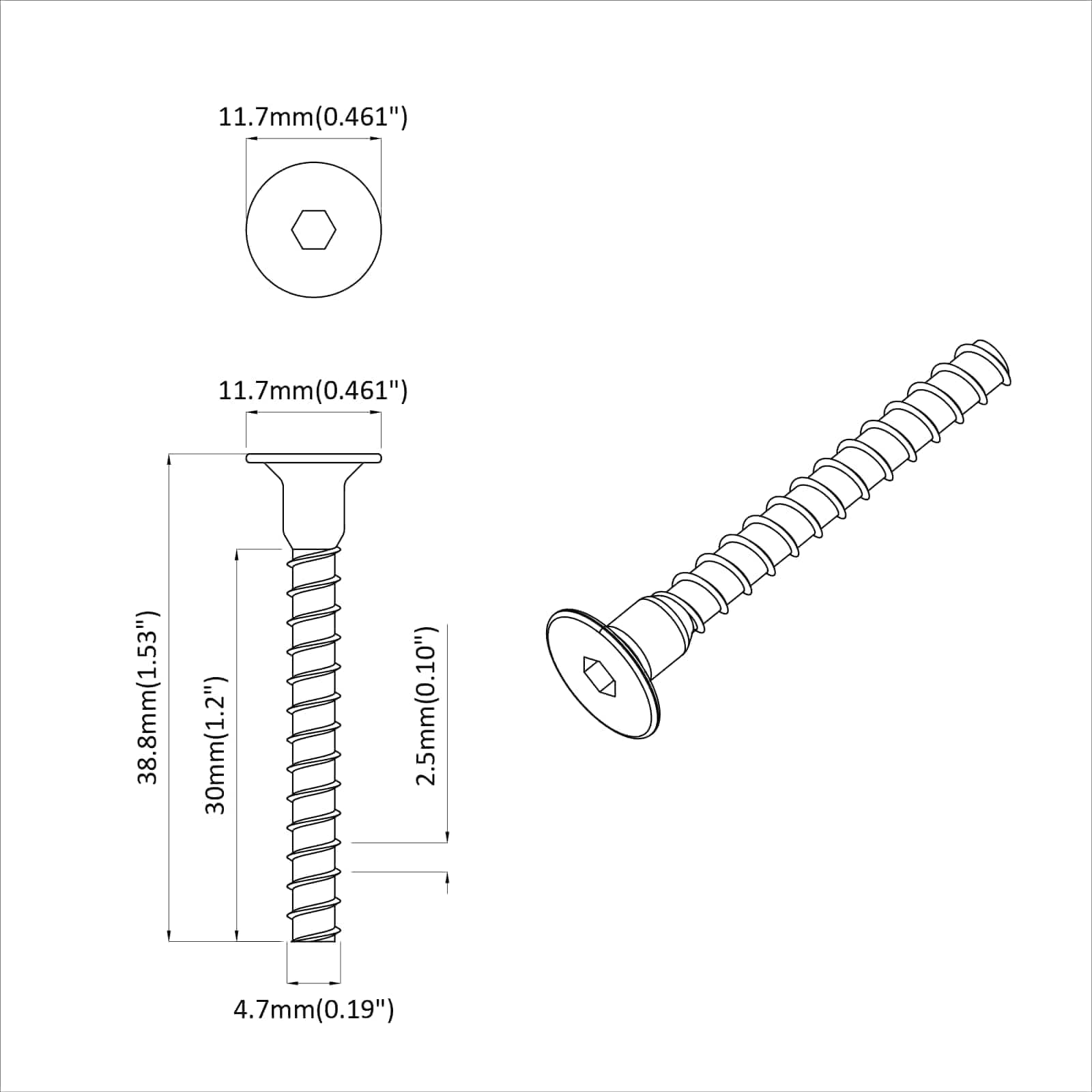 vidaXL Tornillo de Cabeza de Capuchón de Enchufe 5143 pcs Negro Hierro, Tornillo Industrial, Hexagonal, Sujetador Negro, Seguro, precisión, Perno para proyectos, Bricolaje
