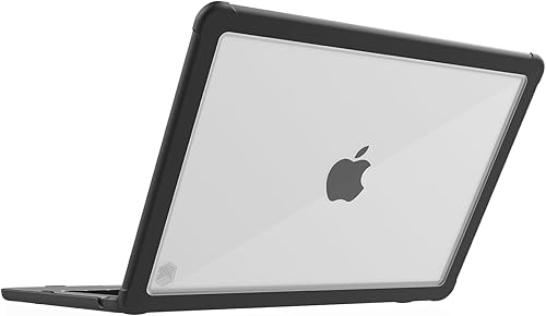 STM Dux - Funda ultra protectora para MacBook Air (13 pulgadas), M4, 2025/M3, 2024/M2, 2022, PC transparente, parachoques de TPU elevados
