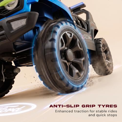 Image of Baybee Copster Electric Jeep for Kids | Battery Operated Ride-on with Lights, Music and Swing Mode | Ride on Toy Electric Car with Parental Control | Rechargeable Kid Car to Drive 3 to 8 Years(Blue)
