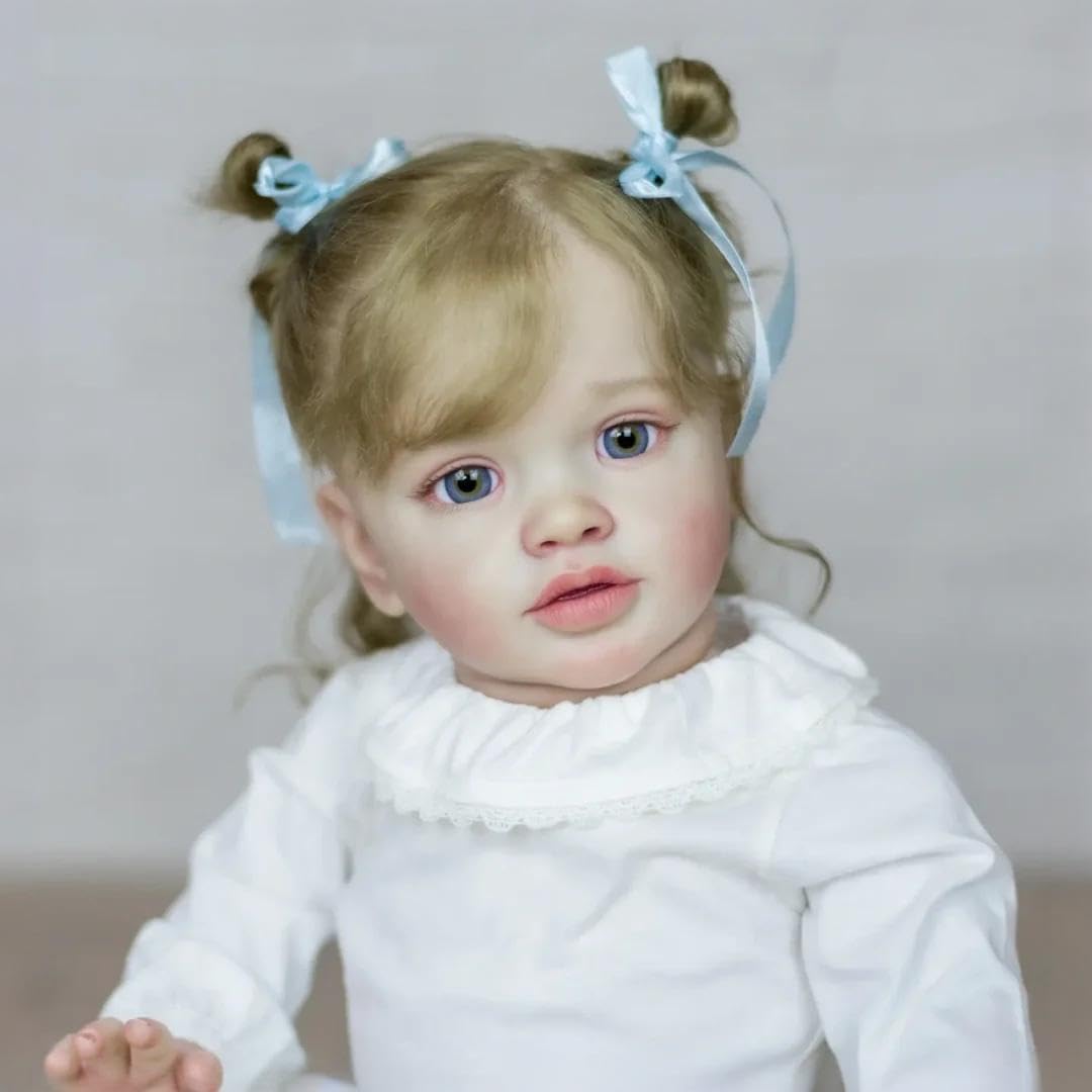 RXDOLL Reborn lalki dla małych dzieci, 26 cali, 65 cm, dla dziewczynek, miękki silikon, winyl, realistyczny korpus z materiału, ręcznie robione lalki dla noworodków, prezent urodzinowy dla dzieci