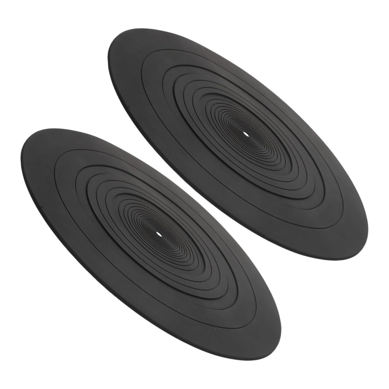 Schwarze Silikonmatte für Plattenspieler, Ersatzmatten