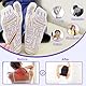Apdvenk 2 Paar Reflexology Socks, Fußreflexzonen Socken mit Massage Tools, Massage Socken Akupressur Sockens für Fuß Reflexzonen Massages für Damen Herren