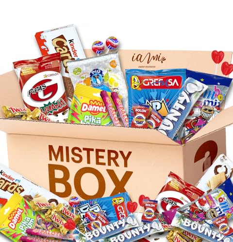 Mega Caja Misteriosa de Chuches, Chocolates y Snacks - Para Cumpleaños, Piñatas, Fiestas Infantiles, Halloween, Navidad, Reyes... - Diviértete con la Caja Más Misteriosa y Dulce - Un Regalo Original