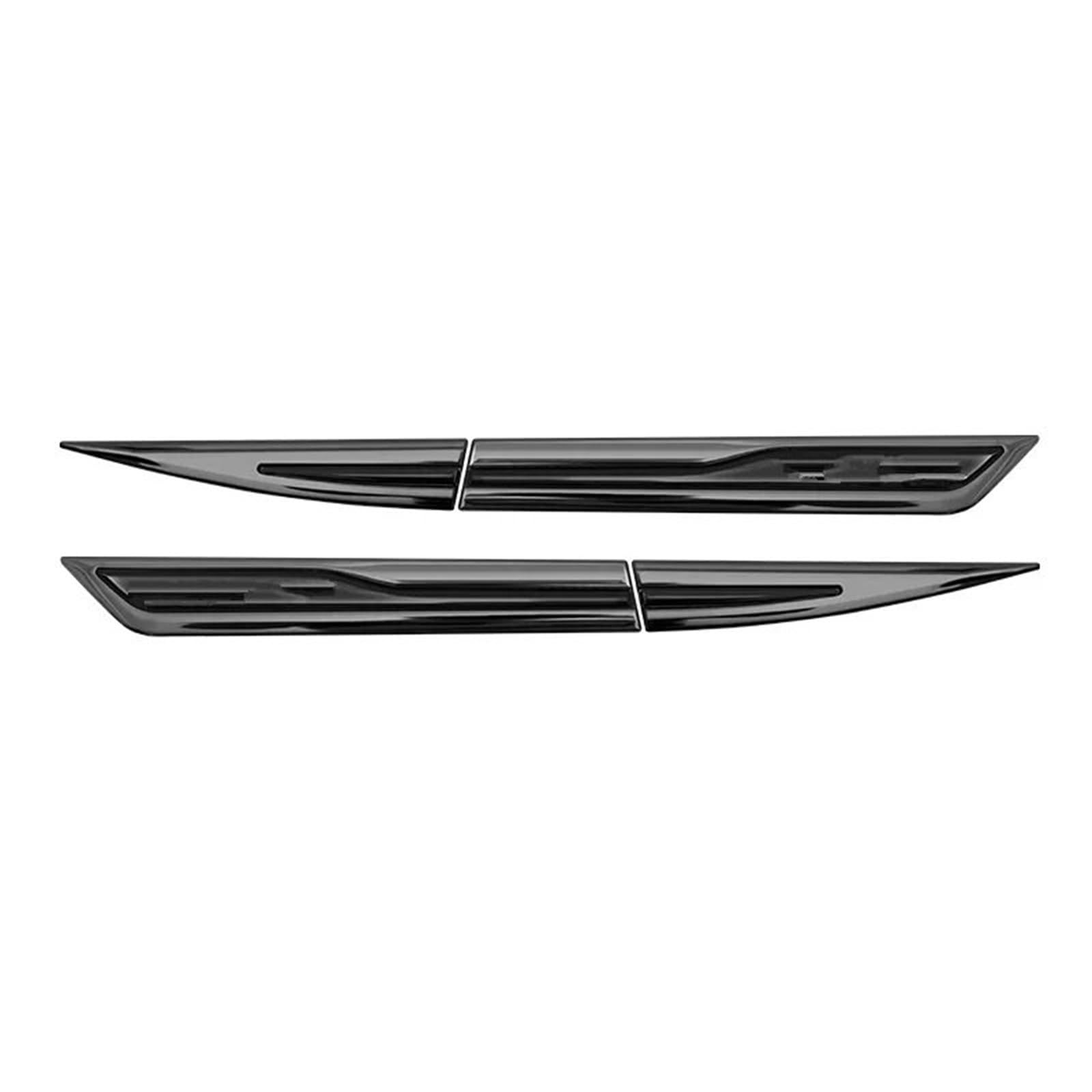 Air Side Vent Trim Car Side Wing Trim Badge Decals Trim Styling Fit for Seat Ibiza 6l 6j 6f 6k Car Side Wing Fender Decals(Gun)