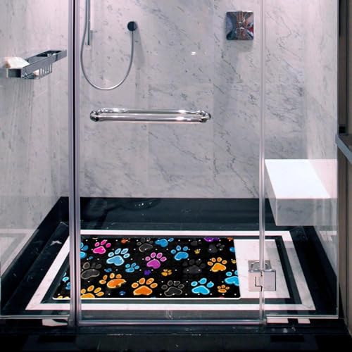 Alfombrilla de baño antideslizante con grandes ventosas drenaje 7