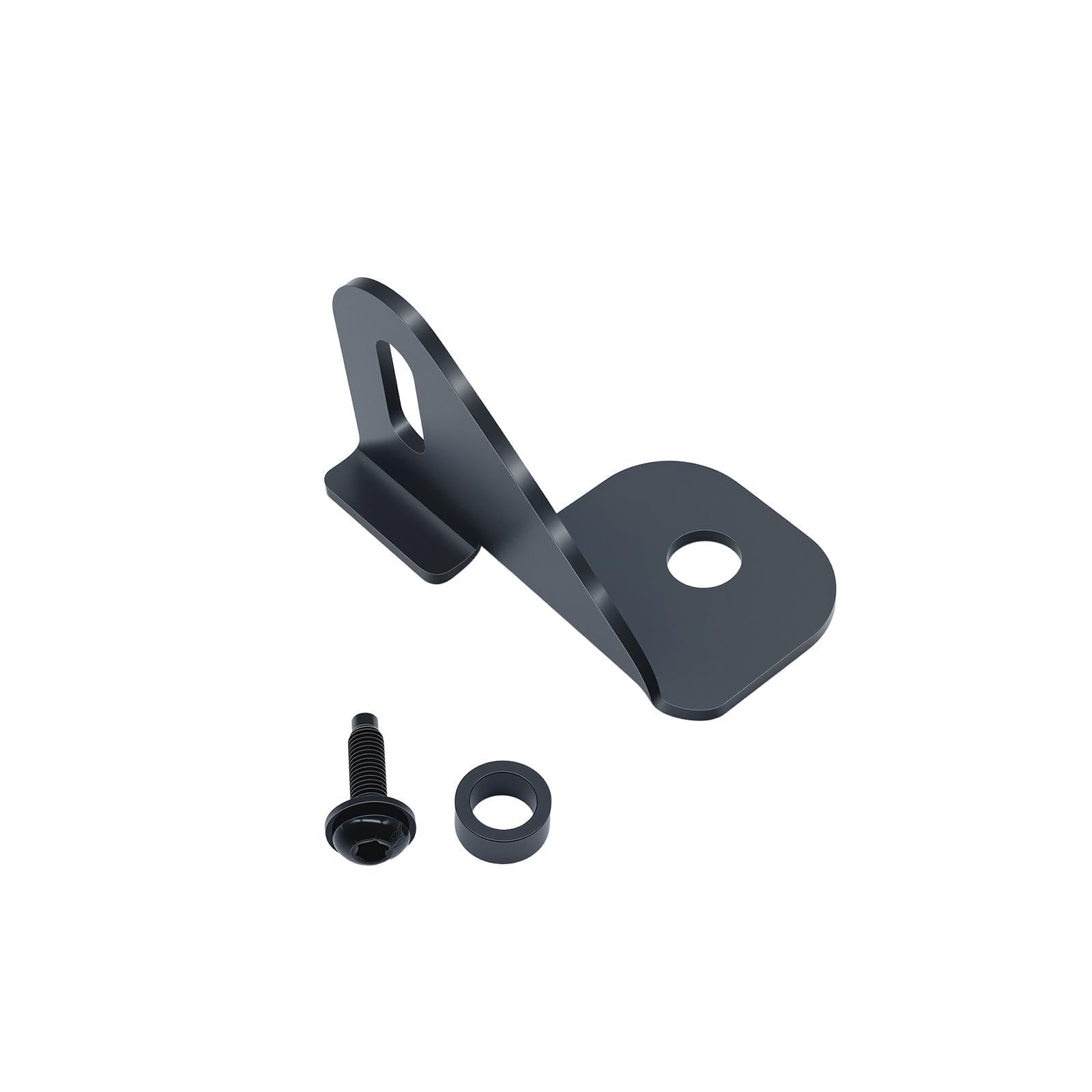 Driver Side CB Antenna Mount Compatible with Jeep Wrangler JL JLU &amp; Gladiator JT 2018-2024, Front Hood Side Radio Antenna Mount Bracket for CB/HAM/GMRS Antennas, Heavy Duty Metal Holder
