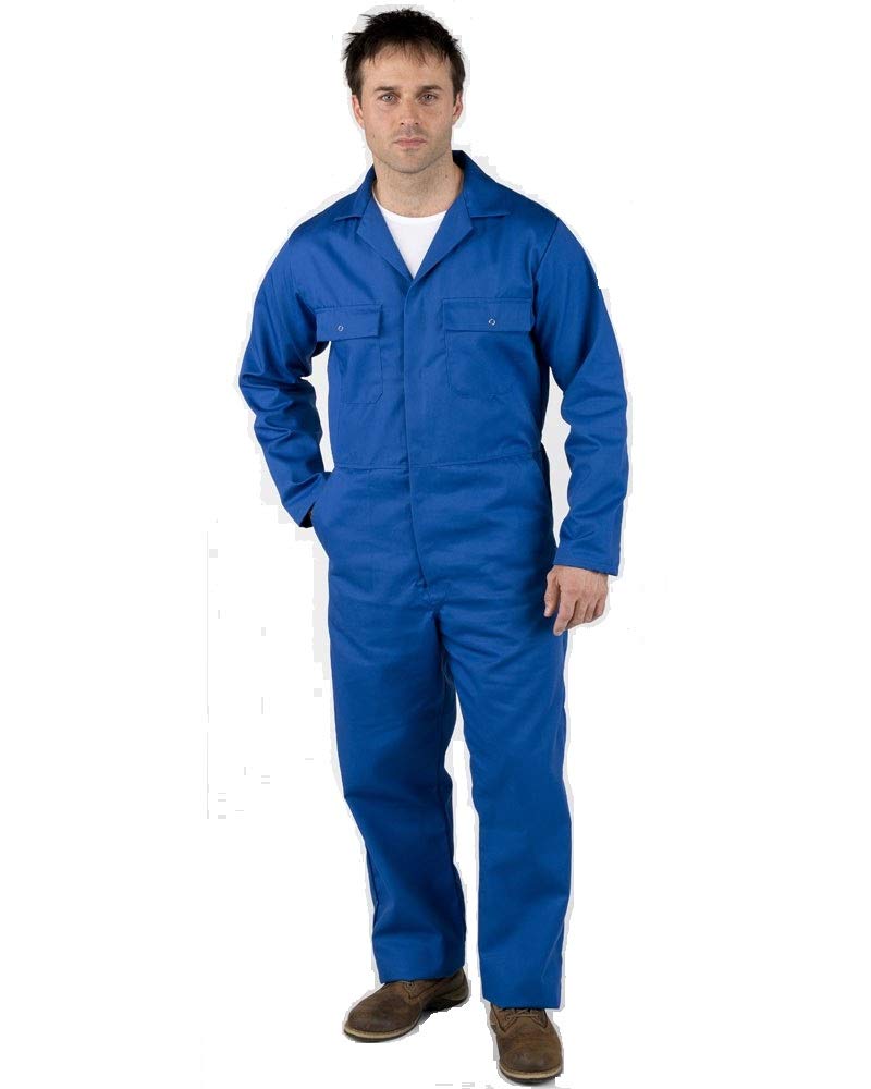 BSF Uniforms Men's Cotton Royal Blue XXL Coverall (Boiler Suit and Dungree)