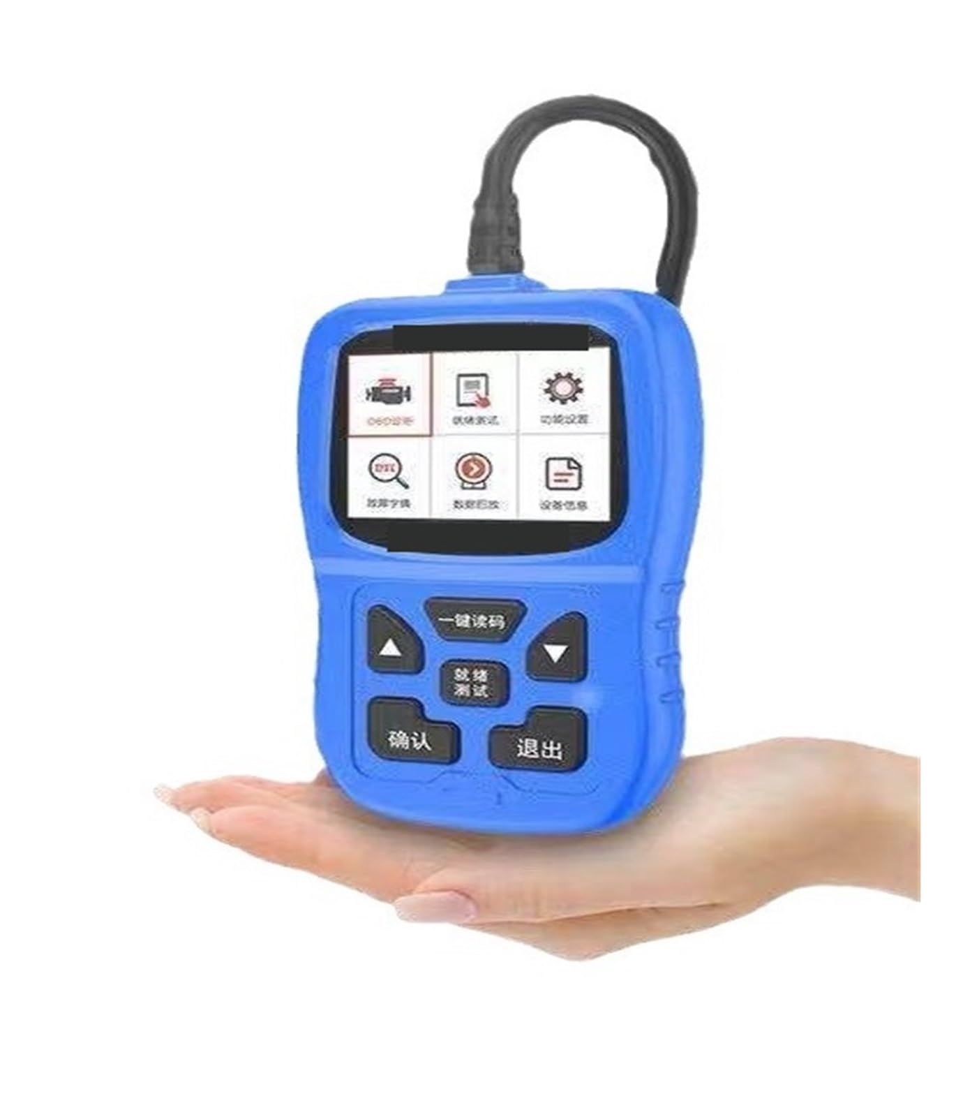 Skaner OBD2 Narzędzie diagnostyczne samochodu Sprawdź system silnika Tester akumulatora Czytnik kodów wielojęzycznych Odczyt informacji o pojeździe,Przyjazny dla użytkownika