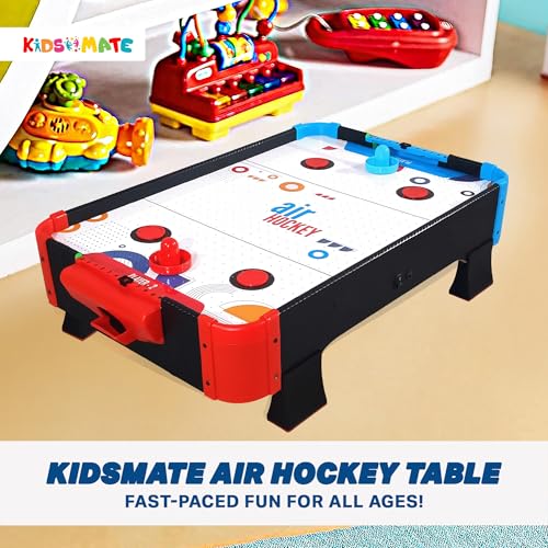Image of Kidsmate Air Hockey Game for Kids | Electric Powered Tabletop Board Game with 2 Strikers & 4 Pucks | 72.5 CM Large Size Ice Hockey Indoor Sports Family Game for Kids & Adults - Multicolor