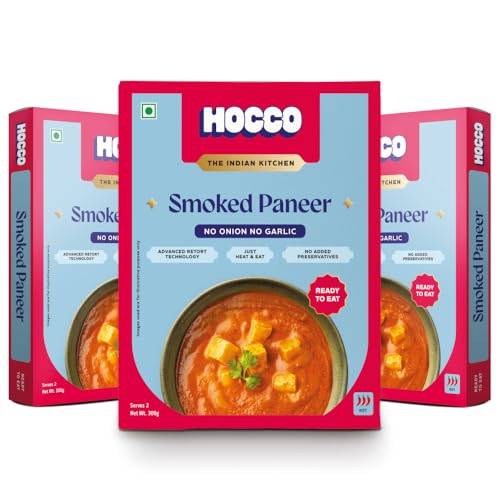 HOCCO Ready To Eat Jain Smoked Paneer | Just Heat & Eat | No Adde...