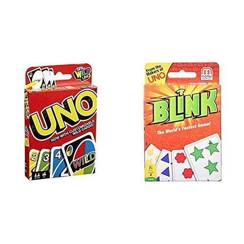 GirirajUno Playing Card Game & Mattel Reinhards Staupe's Blink The World's Fastest Card Game, Multi Color