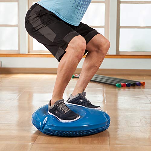 Image of JFIT Inflatable Balance Disc - 13 inch or 26 inch Large Wobble Cushion Trainer - Durable Exercise Balance Pad for Coordination, Stability, and Core - Home, Gym, and Pet Training