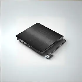Gravador e Leitor de DVD Externo USB 3.0 – Portátil Slim para PC e Notebook, Preto | Alta Velocidade e Compatibilidade Universal