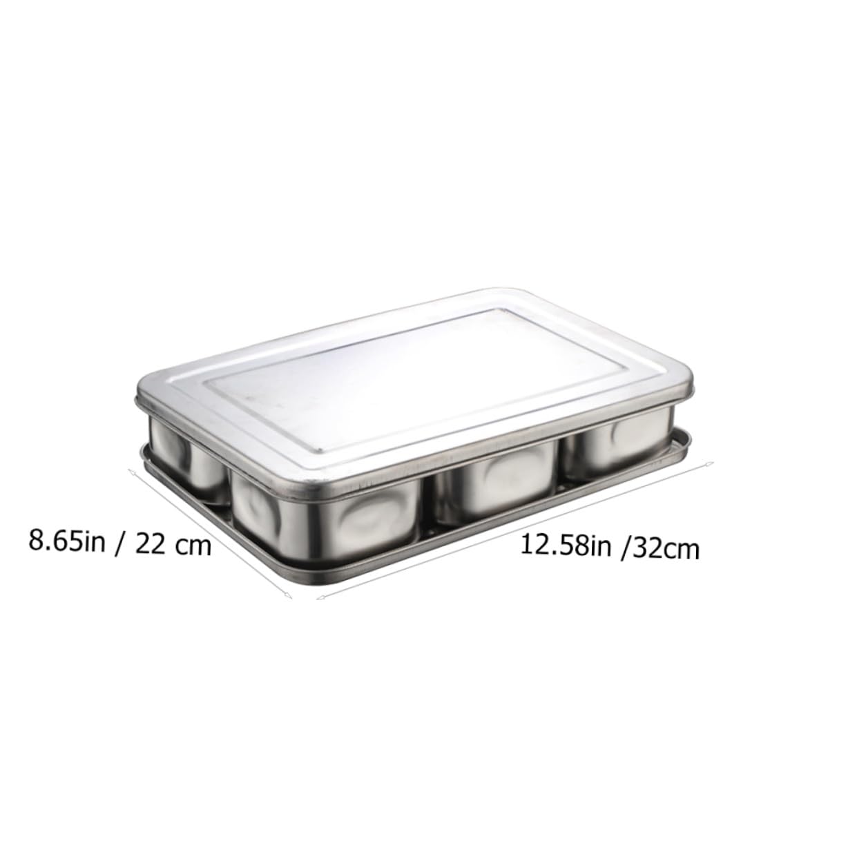 Alipis 1set Contenitori Per Condimenti Inossidabile Organizer Da Cucina Con Scomparti Per Spezie Design Pratico Per Risparmio Di Spazio e Conservazione Delle Erbe Aromatiche