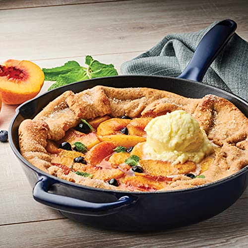 Image of Tramontina Bestow Enameled Cast Iron 10-Inch Skillet, Blue