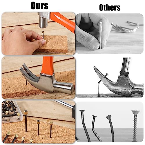 Image of 75pcs Picture Hanging Nails, 3 Sizes Metal Picture Hanger Photo Frame Hanging Nails Picture Frame Hanging Hardware for Home Sturdy Bedroom Office Classroom with Clear Plastic Case