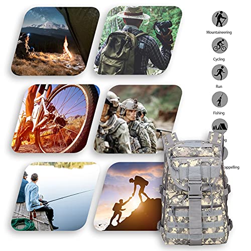 Dmaip Tactical Military Backpacks Laptop Bag Suitable For Men Outdoor Hiking Hunting Travel Camping… #TOP6