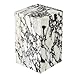 Luxury Marble Side Table,Square End Table for Modern Sofa and Bed, Living Room, Sofa, Bedroom（Calacatta Viola）