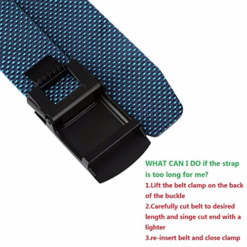 moonsix Nylon Web Belts for Men,Solid Color Casual Military Style Belt2